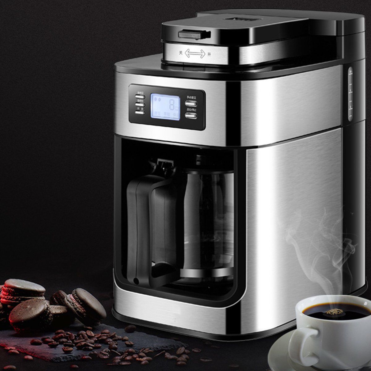 2021 1000W Electric Coffee Maker Machine Fully Automatic Drip Coffee
