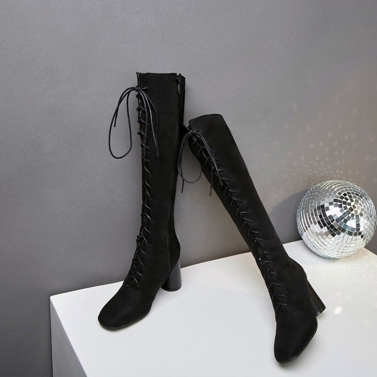 black knee high boots size 9
