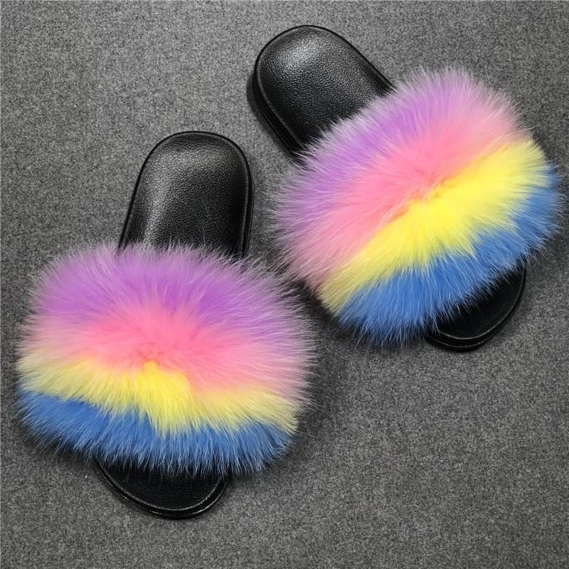 cheap fluffy slippers