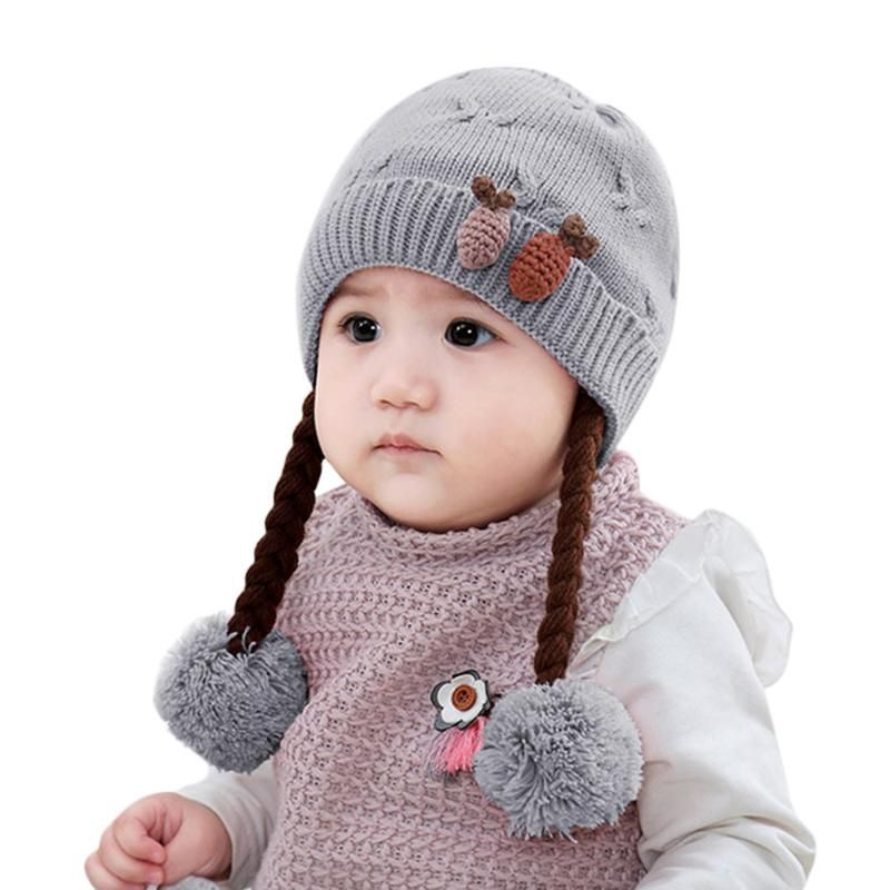 Sombrero De Punto De Alta Calidad Gorro De Pelo De Bebé De 