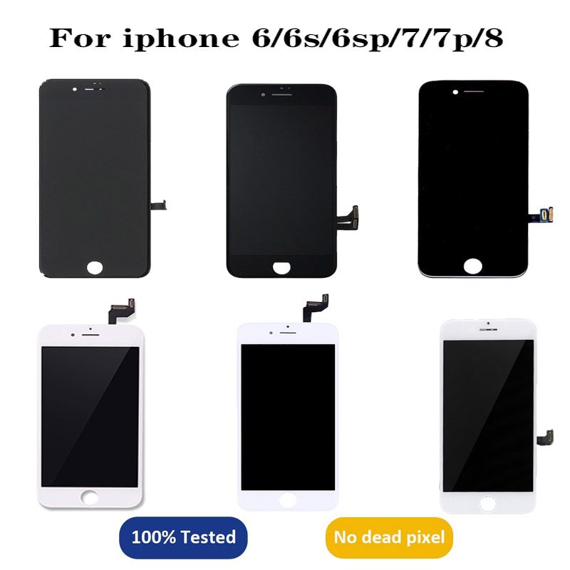 Para iPhone 6 6s 7 8 Plus Pantalla LCD Pantalla Táctil Digitalizador Ensamblaje Sustitución 