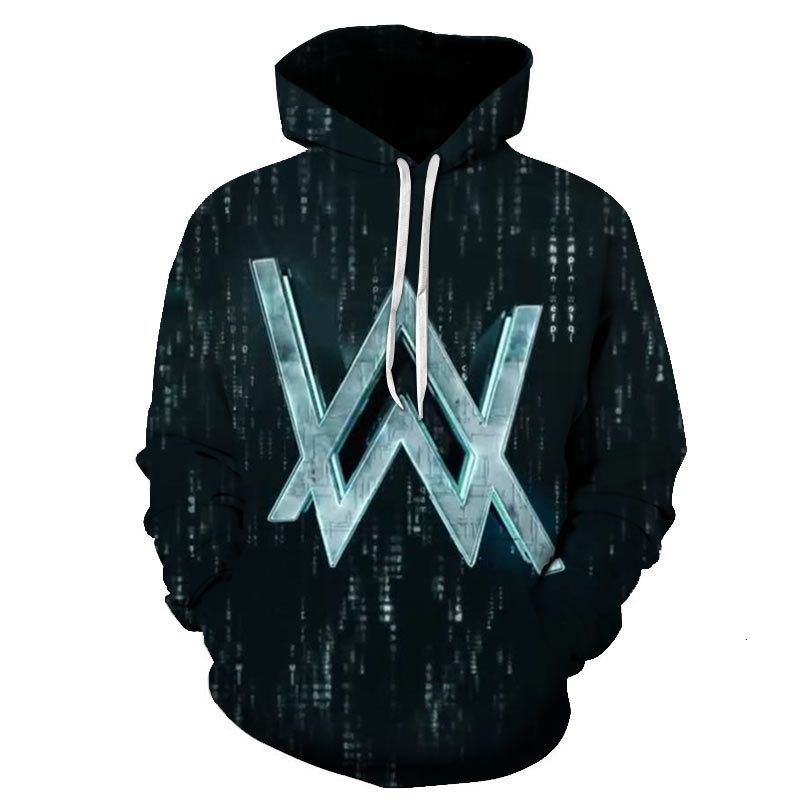 Moda Hombres Mujeres Alan Walker sudadera capucha caliente Tok-Tik Hip Hop DJ de