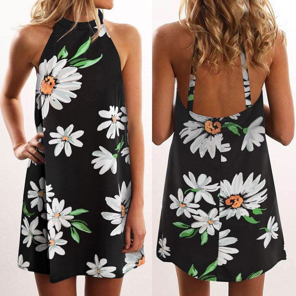 long sunflower dress