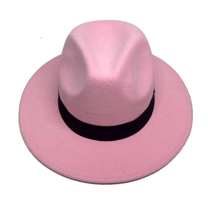 Chapéus rosa do fedora