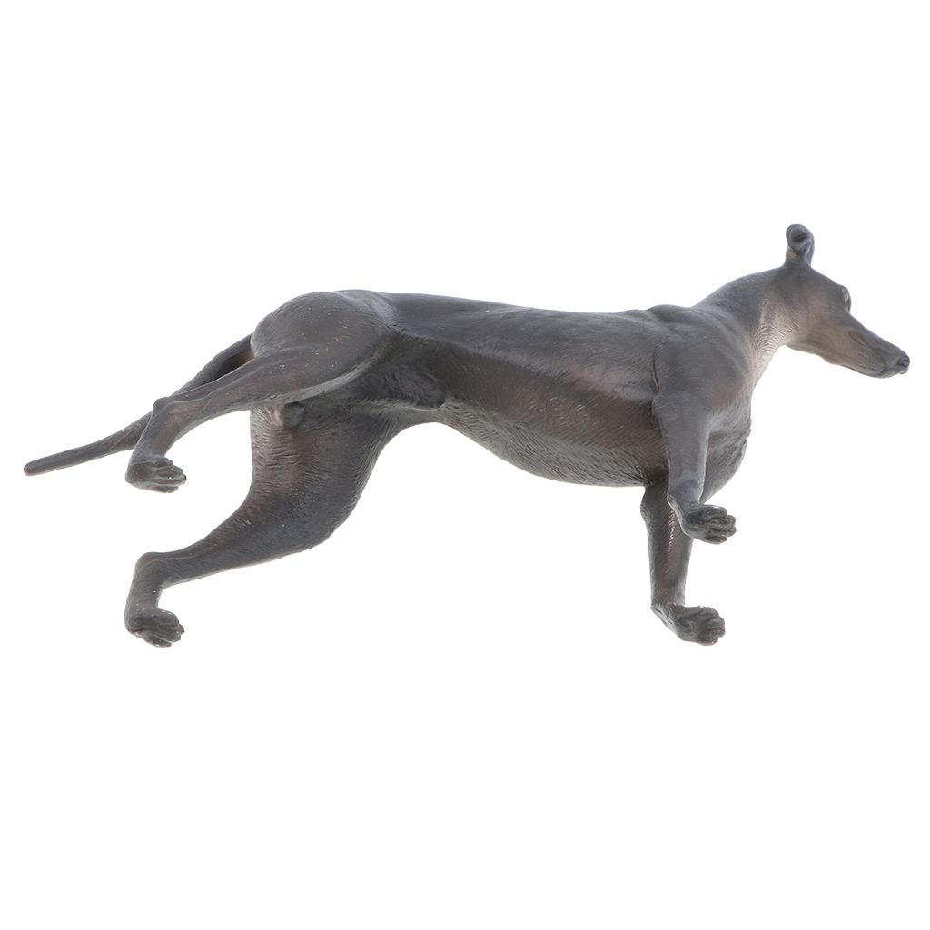 Figura realista Galgo Mascota Animal Salvaje Niño Plastic Toy Figurine Modelo A 