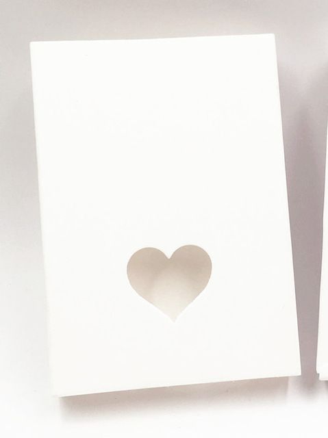 Color:White with heart