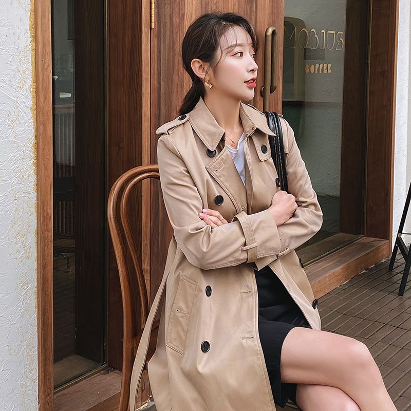 Compra Abrigos De La Zanja Para Mujer 2021 Otoño Boutique Khaki Winebreaker  Estilo Inglés Fashion Wild Mujeres Abrigo Con Cinturón D080 Barato |  Entrega Rápida Y Calidad | Es.Dhgate