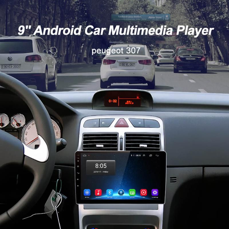9 2Din Android 9.1 Car Radio Autoradio GPS Navigation For 307 2002 2013 Car  Stereo Multimedia Video Player No DVD From Wondenone, $147.36