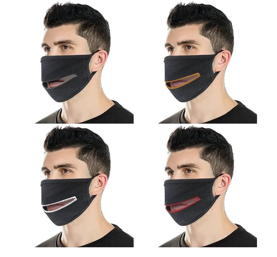 Wholesale Best Quality Designer Mask Creative Zipper Face Masks Zipper