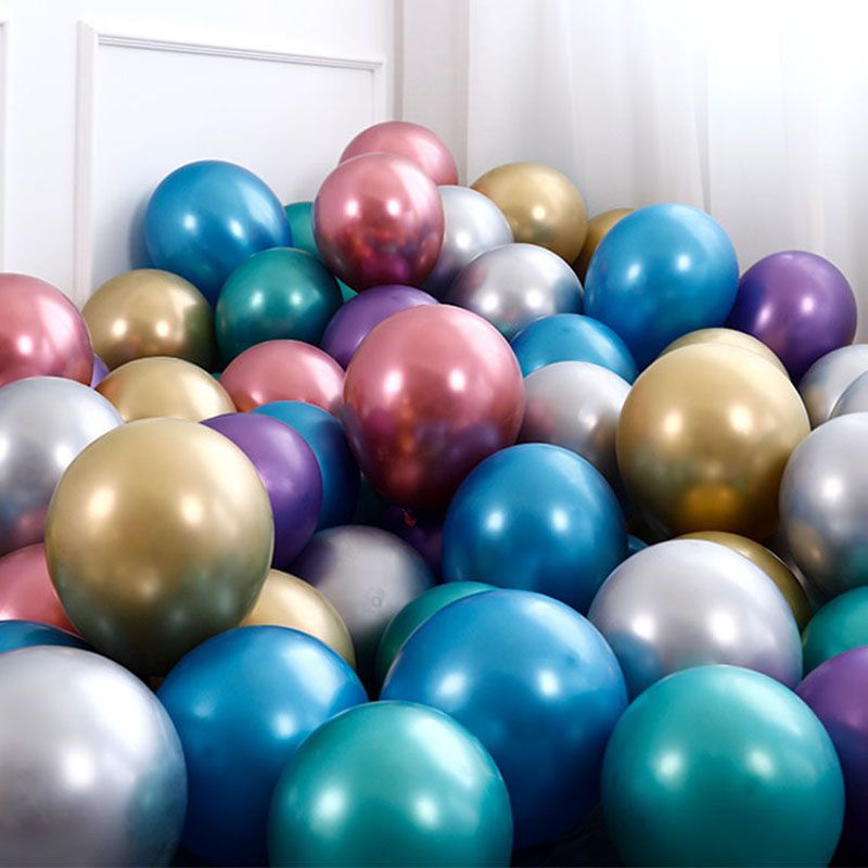 Wholesale 12 Inch Latex Balloons Metallic Color Balloons Birthday