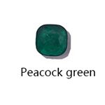 Peacock Green-Silver Color