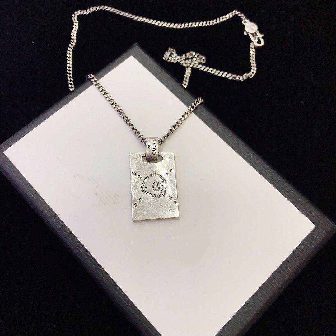 Acquistare 2020 Progettista Marchi Di Lusso Fantasma Collane Del Choker G  Dono Collana Gioielli In Argento Piazza Collana Uomini Ciondolo Le Donne  Economico | Consegna Veloce E Qualità | It.Dhgate