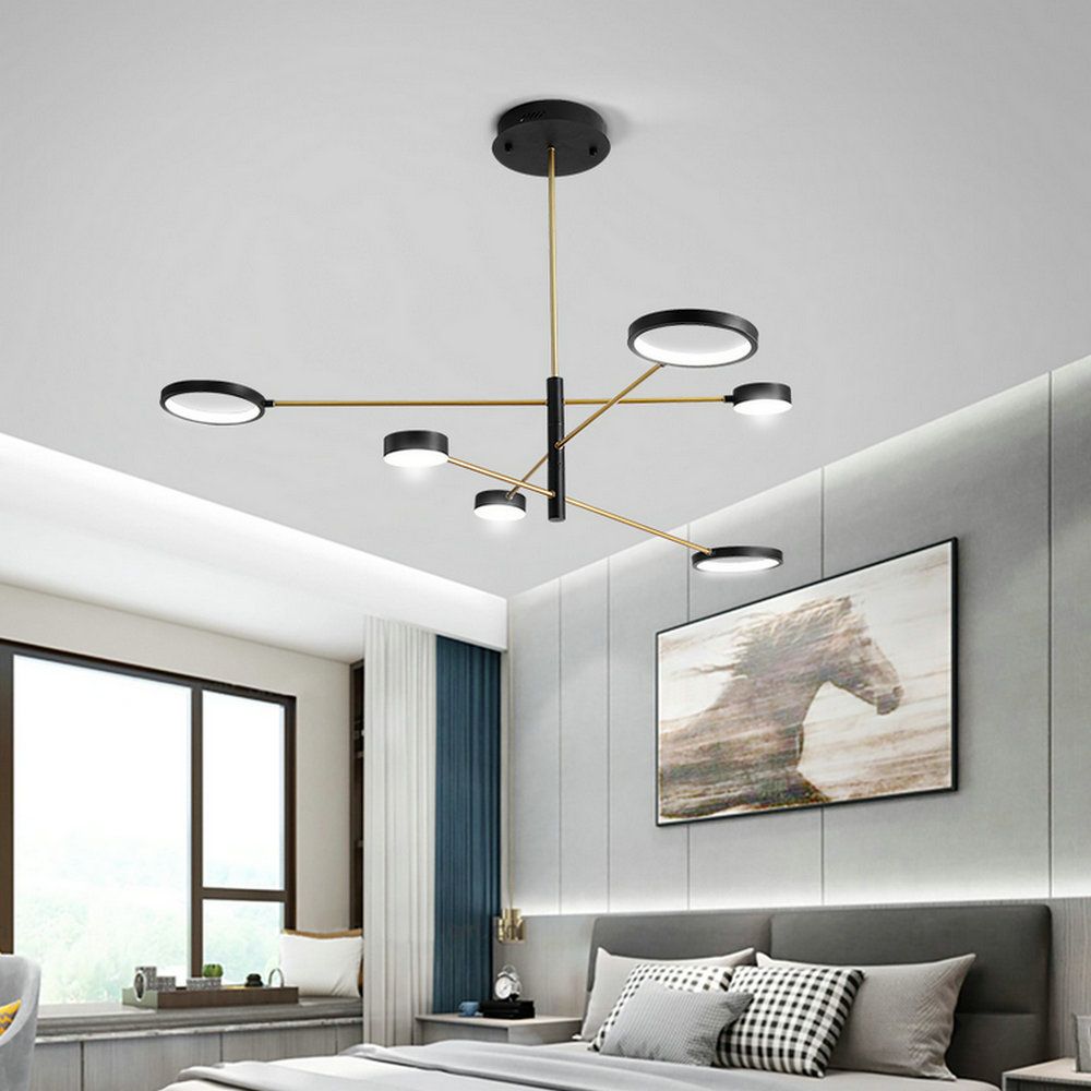 matte black modern chandelier
