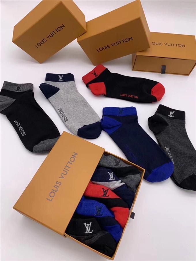 2020 Louîs Vuittõn Mens Socks Men Women Towel Sock Cotton Embroidery Socks Sporty Sock Street ...