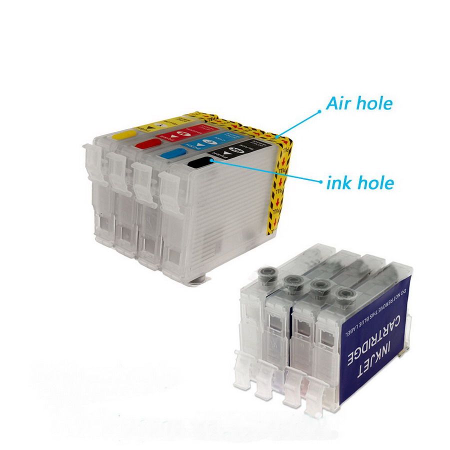 2021 702/702XL Refillable Ink Cartridge For Epson WF 3720 WF 3725 WF 3730 WF 3733 Printer 