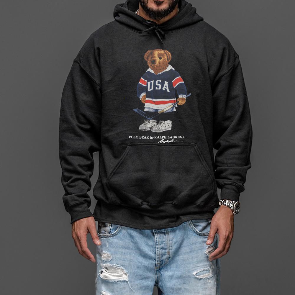 polo bear hoodie women's