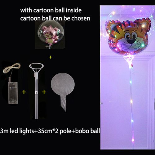 LED balon z balonem kreskówka