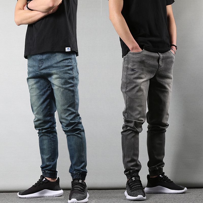 Compra Jeans Para Hombre Estilo Japonés Moda Hombres Color Gris Slim Fit  Pantalones Cónicos Hip Hop Jogger Men Vintage Diseño Denim Pantalones De  Carga Barato | Entrega Rápida Y Calidad | Es.Dhgate
