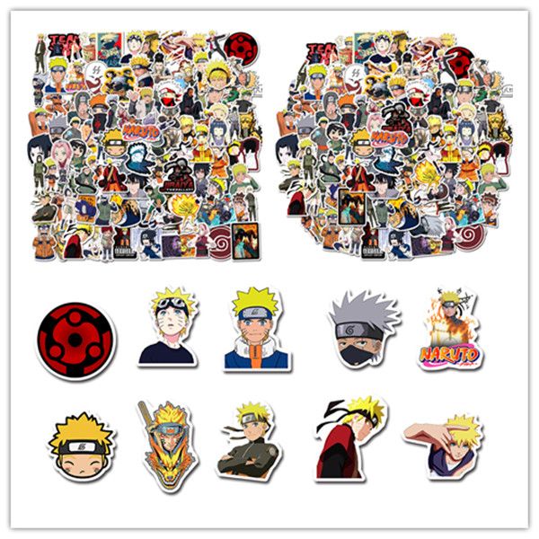 100 non duplicate naruto anime graffiti stickers water cup suitcase car skateboard suitcase personalized decorative stickers waterproof from onnlink 7 69 dhgate com