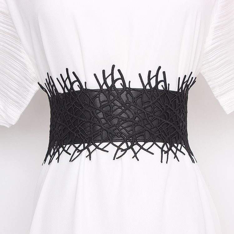 black lace belt for dress