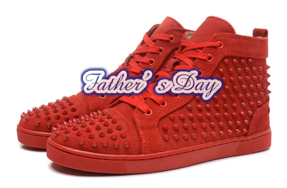 red colour shoes mens