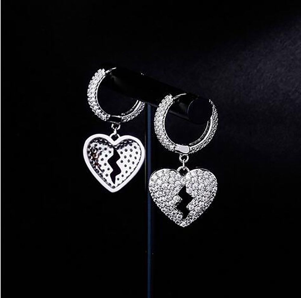 Broken heart deals earrings