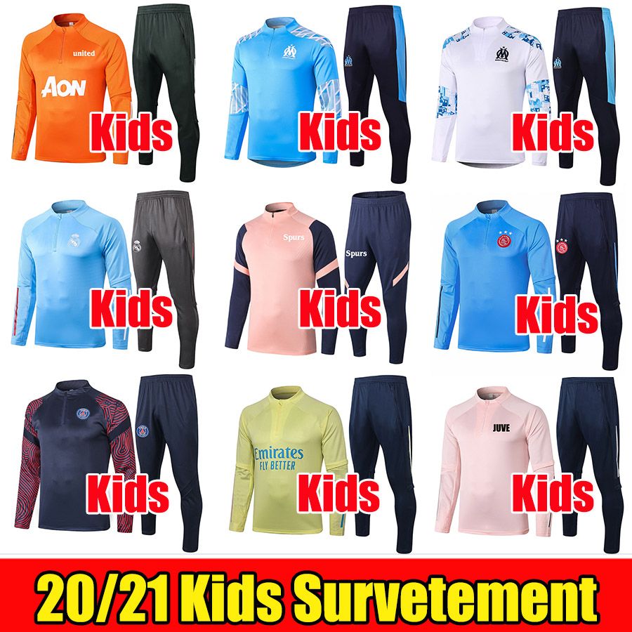 2020 2020 2021 Real Madrid Kids Soccer Training Suit 20 21 ...