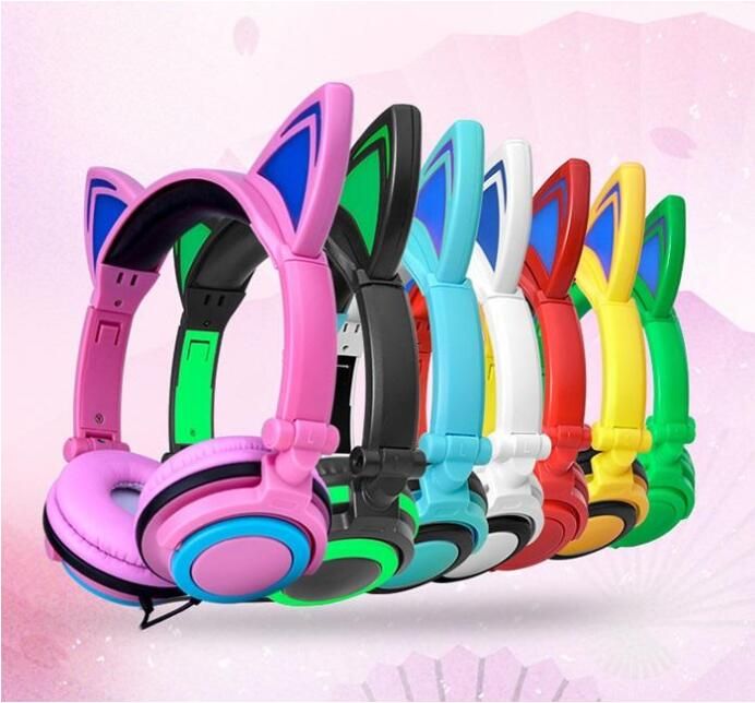 auriculares intermitentes plegabl Auriculares con luz LED para juegos auriculares intermitentes plegabl Auriculares con luz LED para juegos
