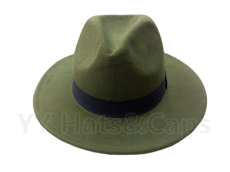 Army Green Fedora HA