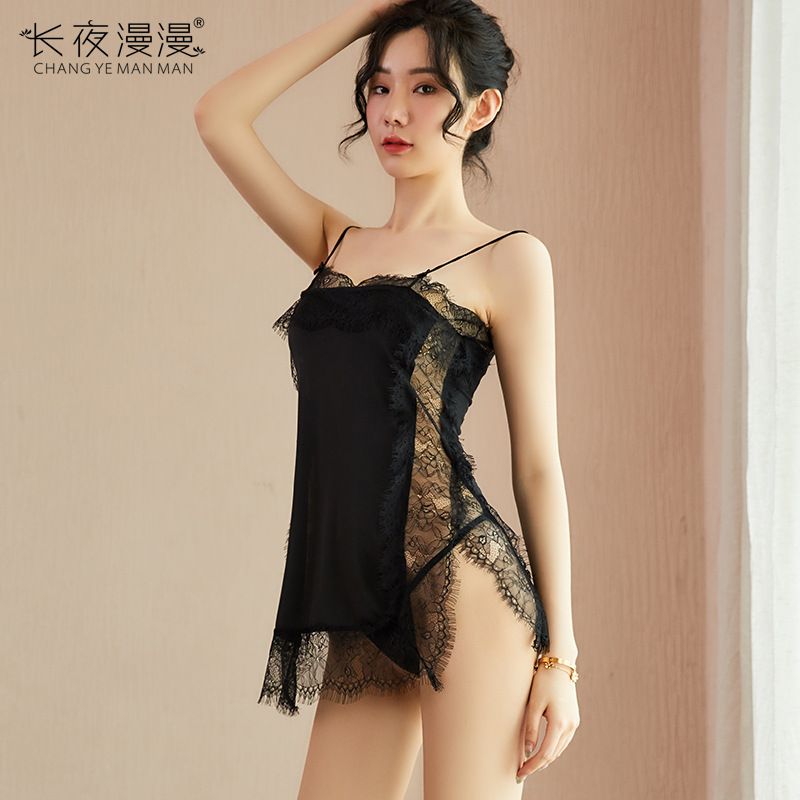 Compra La Larga Noche Atractivo Del Hombre De La Ropa Interior Femenina Del  Camisón De La Tentación Honda Pijamas Mujer De Encaje Transparente Ropa  Interior Provocativa 1526 Barato | Entrega Rápida Y