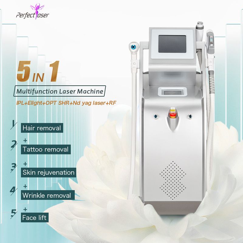 SHR OPT IPL Elight RF Nd Yag Laser Fast Hair Removal Elight Pigment Removal Skin Tightening