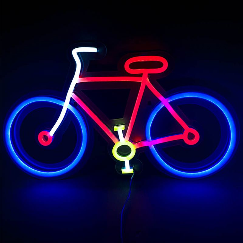 Cykel (röd blå gul vit)
