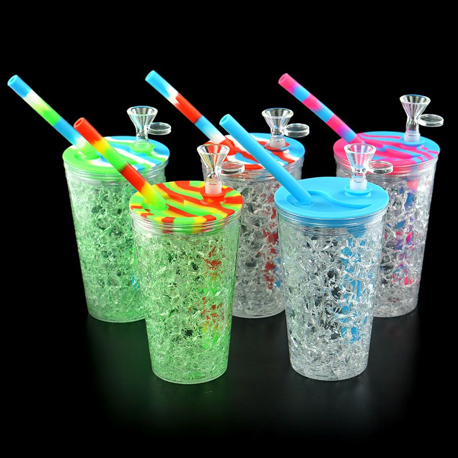 2020 6.1ice Cup Silicone Smoking Pipes Food Grade Hookah Herb Cigarette ...