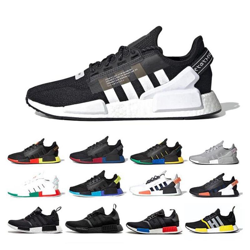 black and white nmds mens