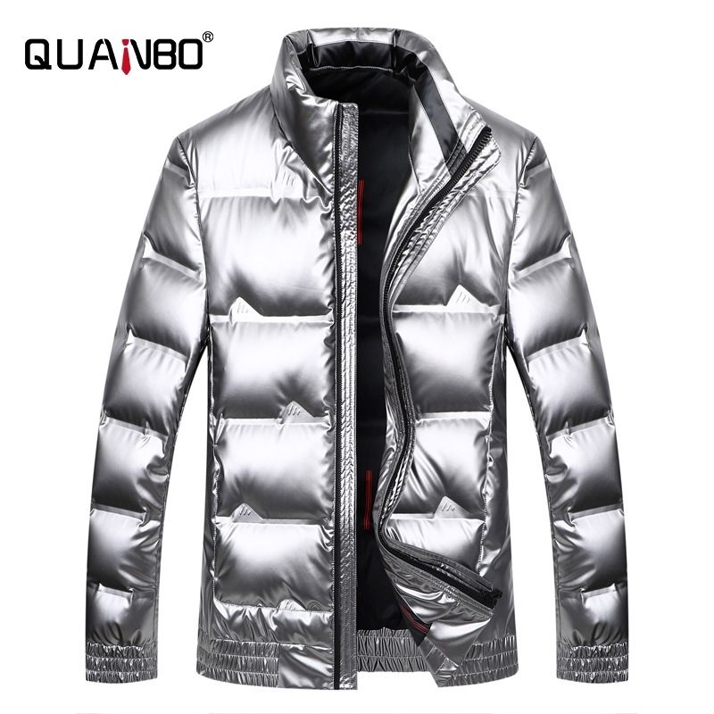 silver down jacket men's