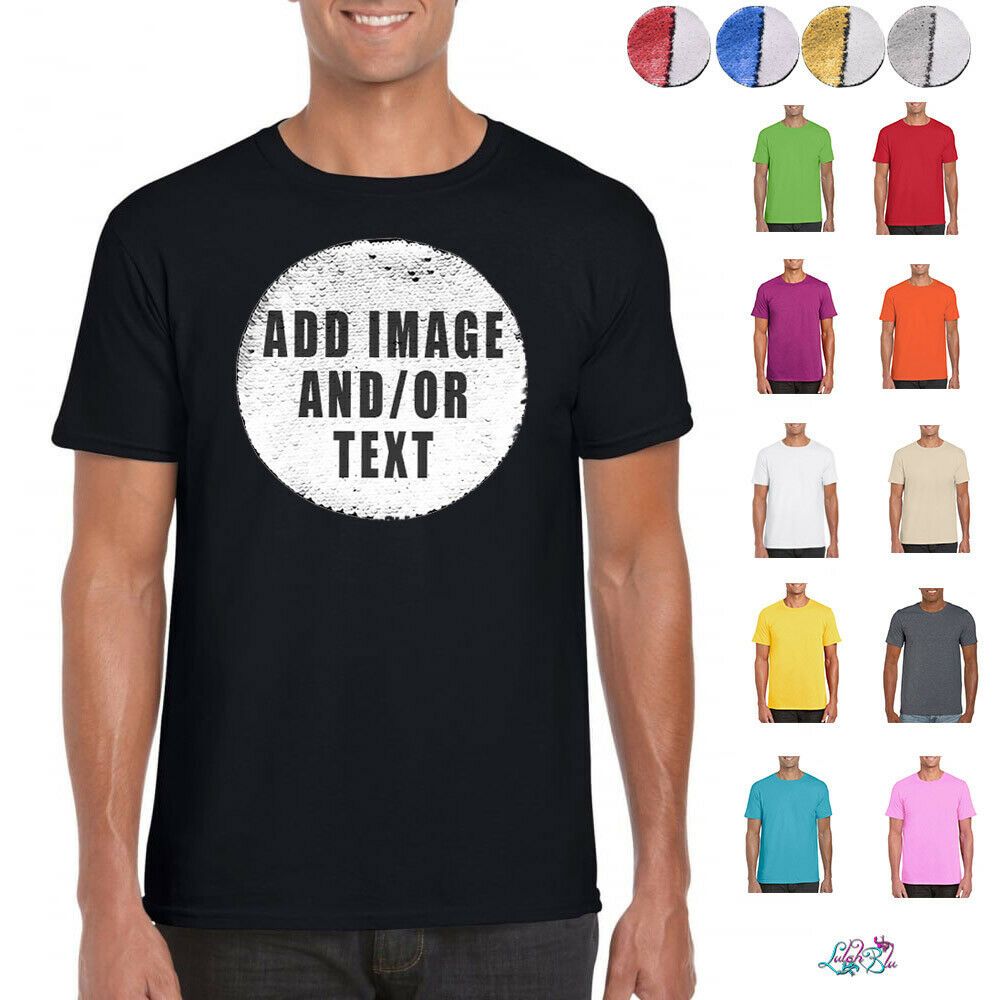 camiseta lantejoula personalizada