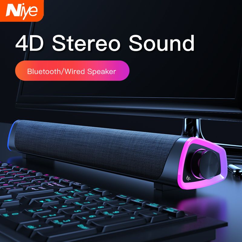 4d الحاسوب المتكلم بار صوت ستيريو مضخم صوت سماعات بلوتوث للماك بوك الكمبيوتر المحمول الدفتري Pc مشغل موسيقى السلكية مكبر الصوت 2021 من Kinhay2020 86 67ر س موبايل Dhgate