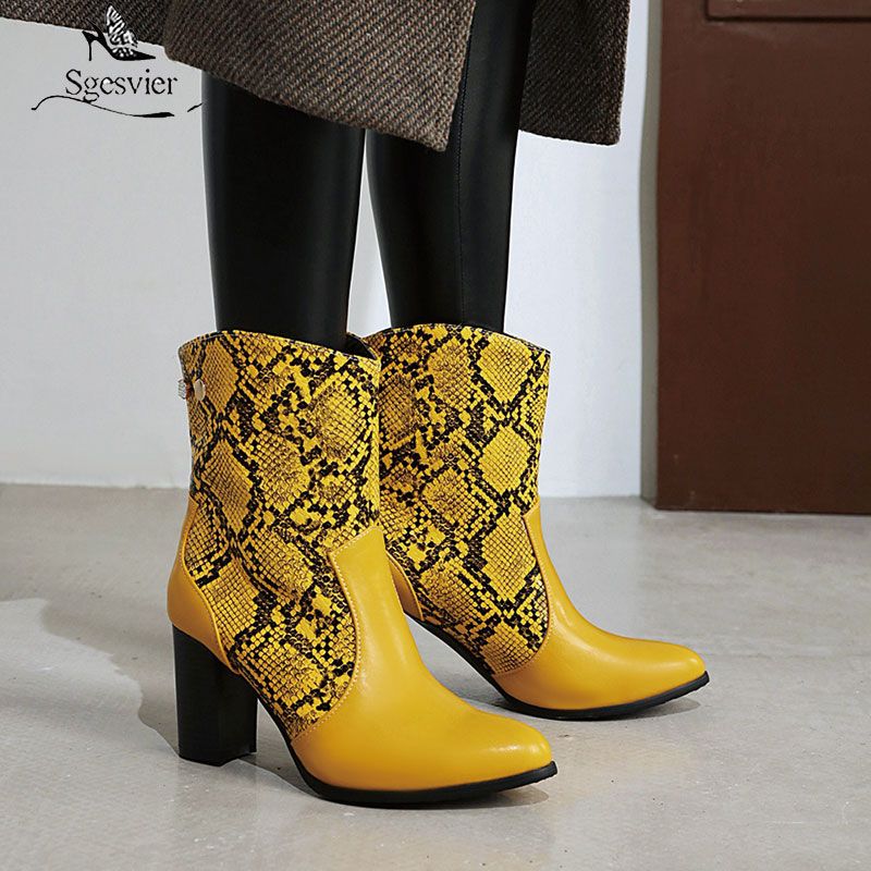 green snakeskin boots