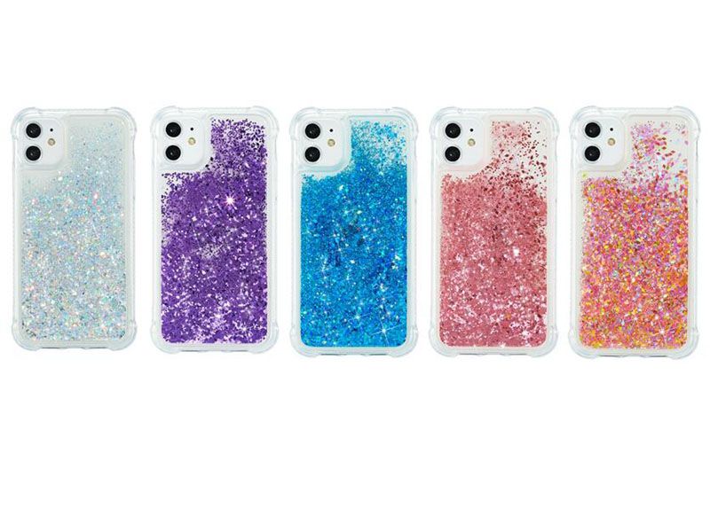 Wholesale Girls glitter liquid water cover back case for iphone 7 11 pro  max , for iphone 7 plus quicksand phone case liquid glitter From  m.