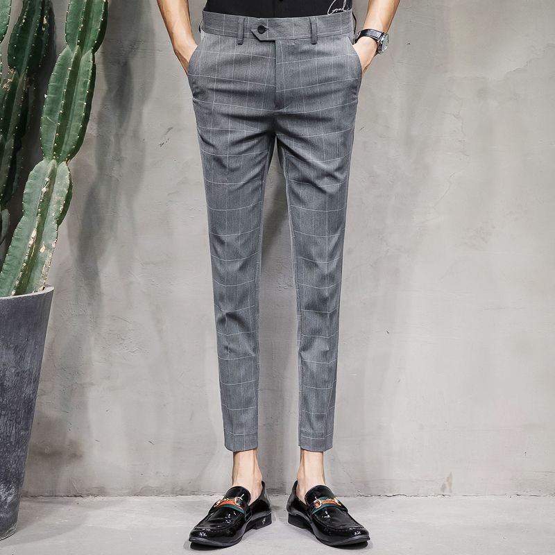 mens checkered slacks
