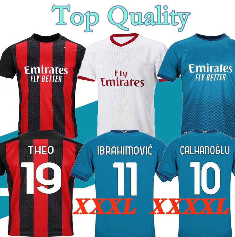 2020 XXXL XXXXL 2021 AC Soccer Jerseys 20 21 Milan ...