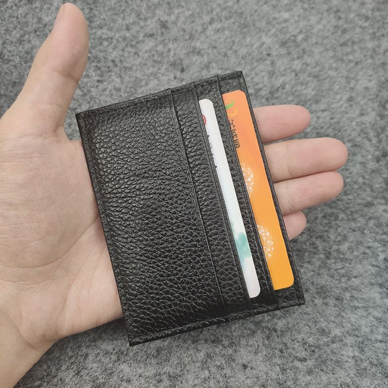 Famous German Mens Wallet Fashion Designer Card Holder Black Leather