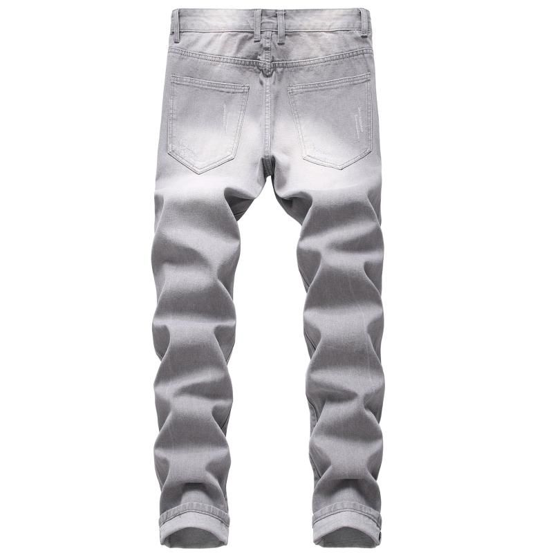 gray ripped jeans