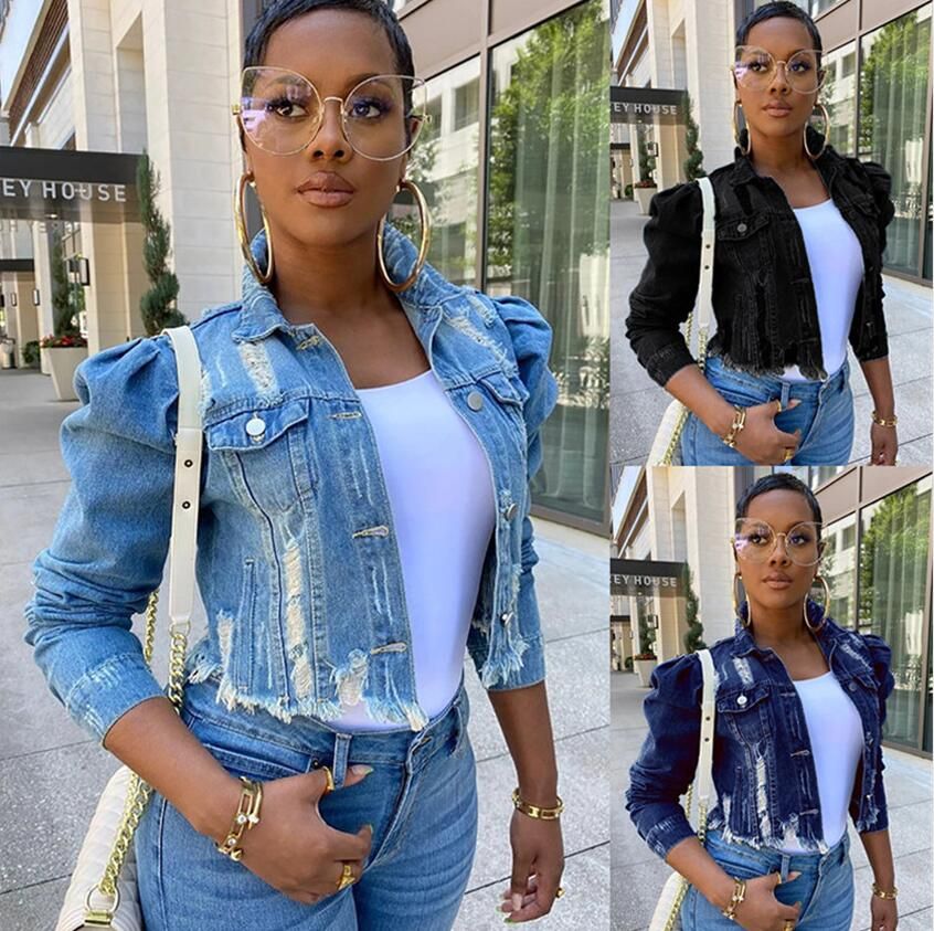 S 5XL Women Denim Jackets Streetwear 