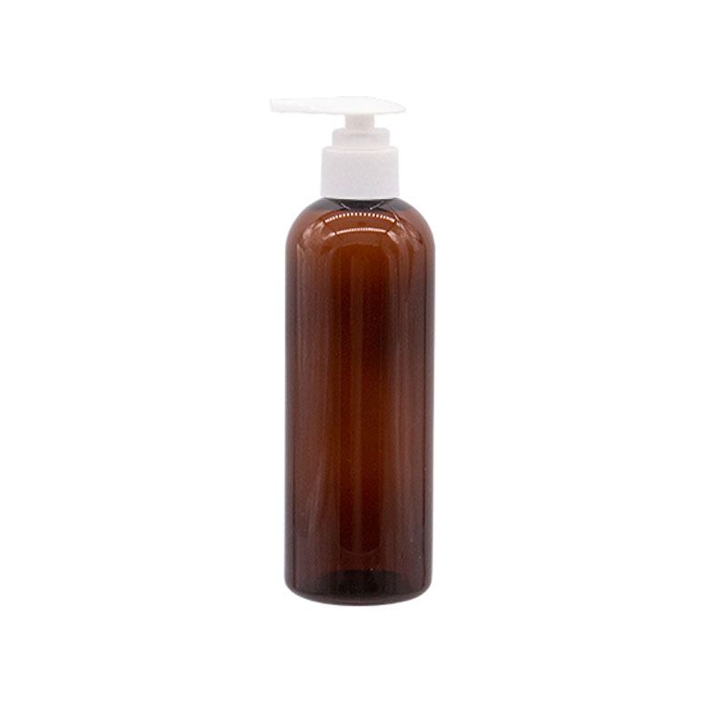 300ML Brown Bottle White Plastic