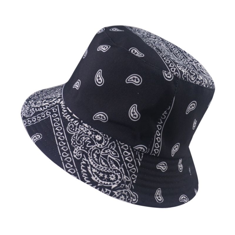 New Summer Black Red Paisley Pattern 
