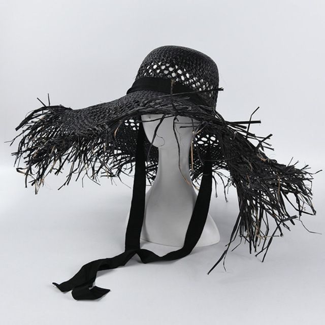 Acquistare i Rafia Grande Bordo Dei Cappelli Della Spiaggia Le Donne Larga  Del Bordo Cappello Il Sole Signore Hollow Traspirante Freddi Di Estate Del Cappello  Di Paglia Allingrosso Economico | Consegna Veloce