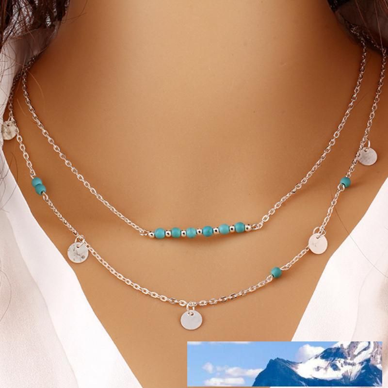 Trendy jewelry white gold plated chain Necklace & Pendant Engagement Necklace