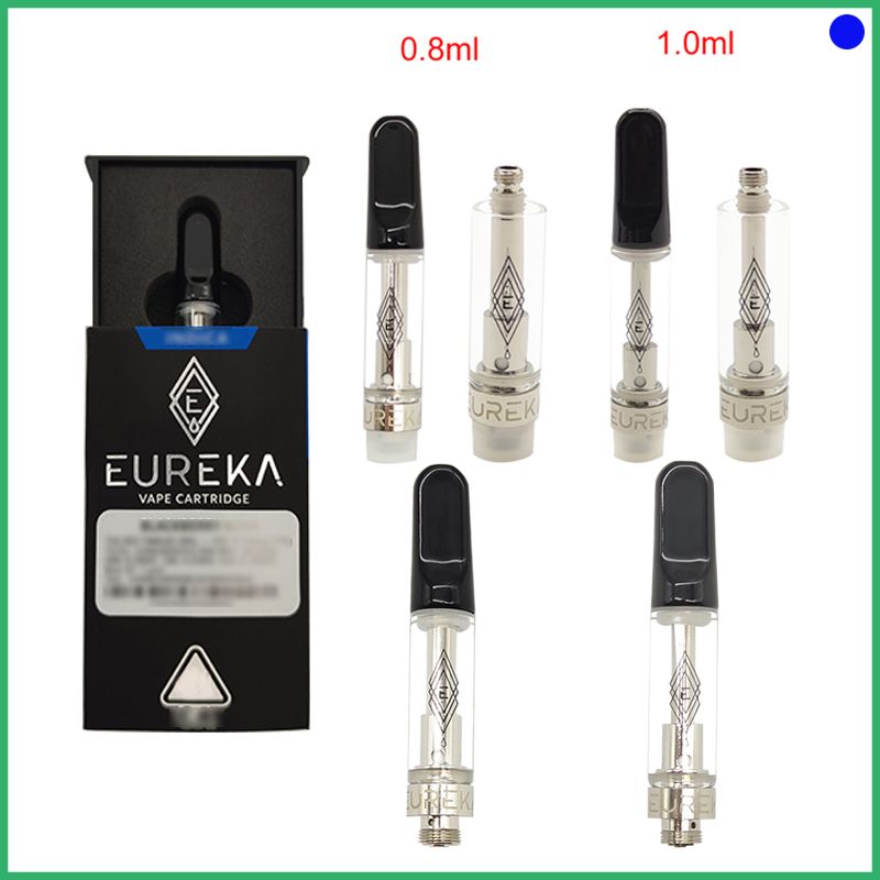 Eureka Atomizer Vape Tank Glass Cartridge empty Ceramic Carts 1.0/0.8ml