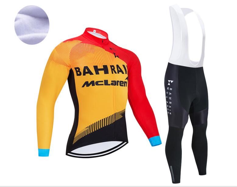 BAHREIN 2021 ropa de ciclo Jersey de manga larga para hombre del equipo NW chaqueta